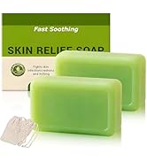 jioijioi 2Pcs Teatree Oil Soap,Relief Soap Bar,Natural Foot &amp; Body Soaps,Relief Soap Bar Infused ...