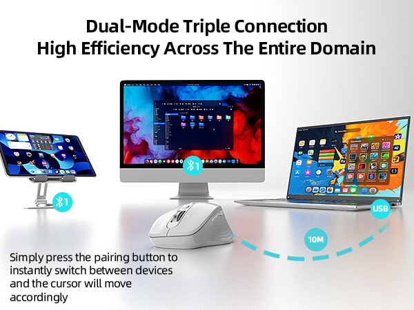 Multi-Device Ergonomic Mouse