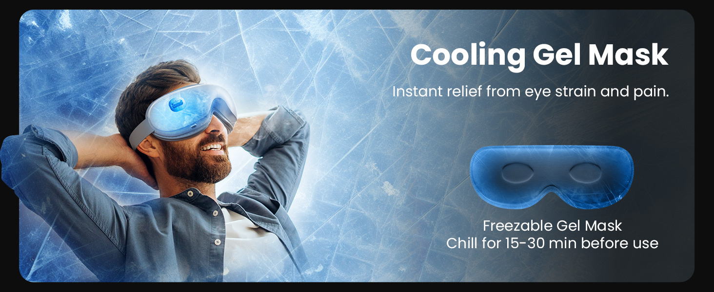 eye massager with heat and cooling eye massager for headaches migraine relief