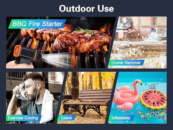 Electric Compressed Air Duster Super Powerful Turbo Dry Violent Jet Fan Air Blower Gun