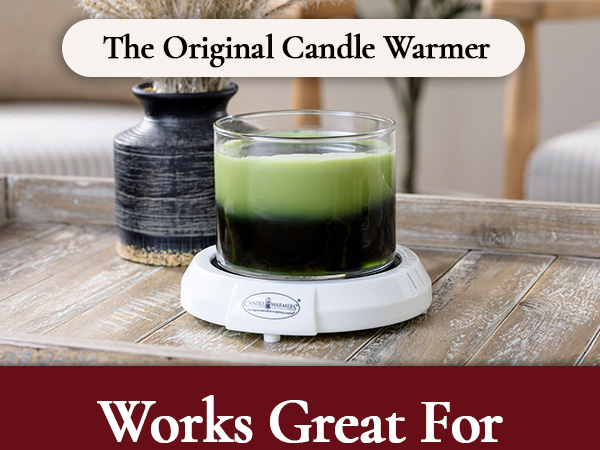 Candle Warmers 2-in-1 Candle and fragrance warmer flame-free safe alternative wax melts