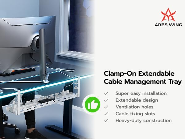 under desk cable management