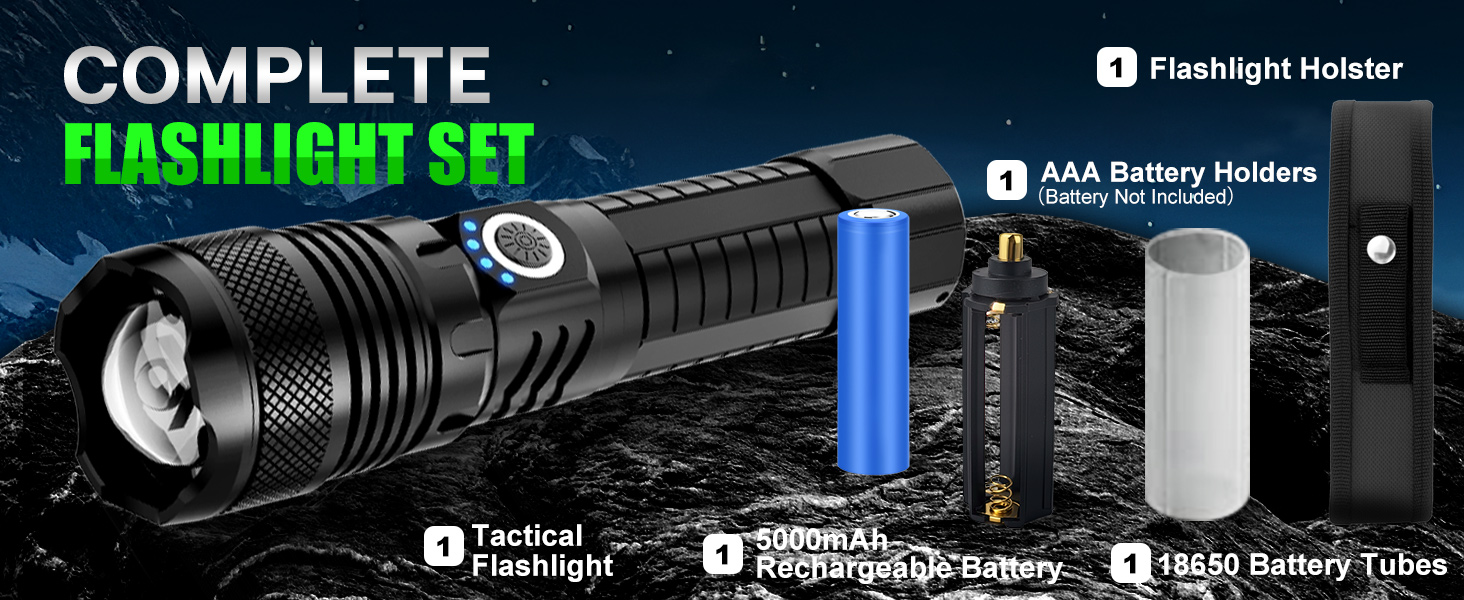 complete flashlight set