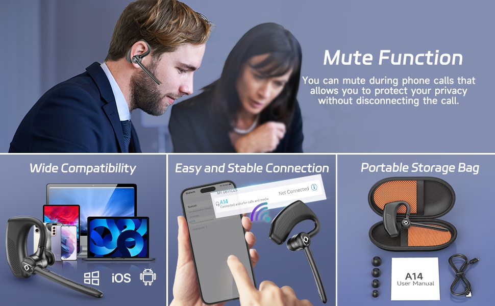 bluetooth earpiece headset