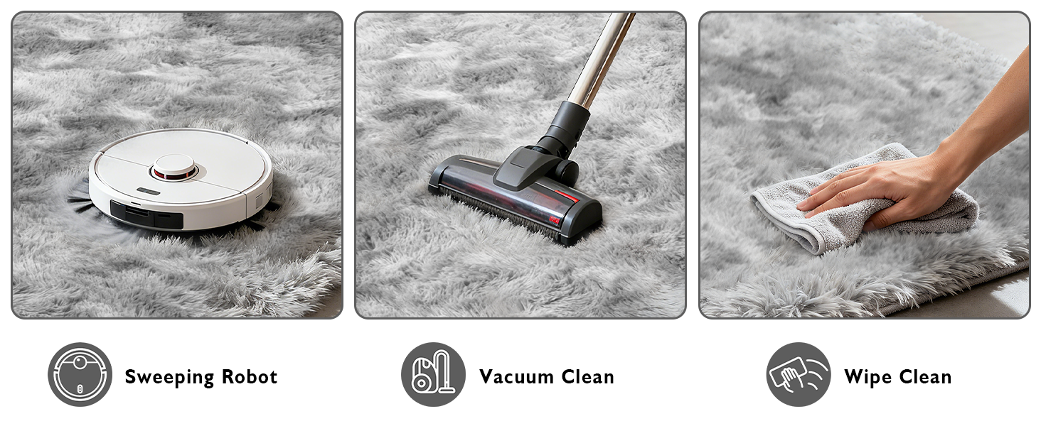 fluzzy area rug