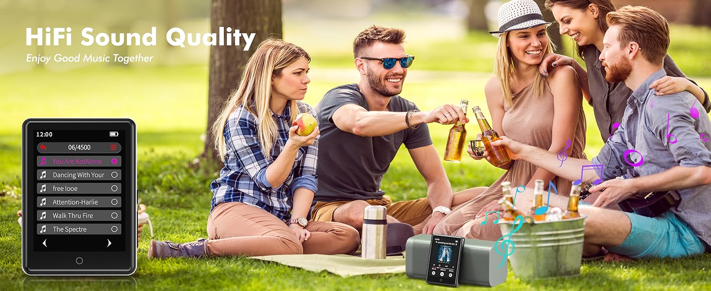 MP3 Player with Bluetooth 5.3