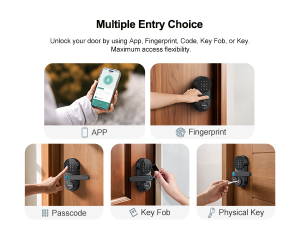 multiple unlock ways smart lock
