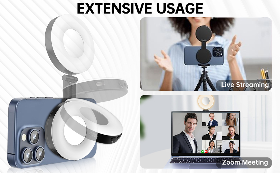 Extensive Usage Magnetic Selfie Light