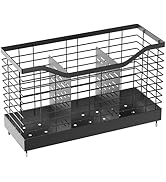 Uninol 3 Grids Utensil holder for Kitchen Counter - 11.7" x 4.3" x 7.5", utensil racks, Spoon hol...