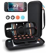 BOCACUE Carrying Case for Nintendo Switch 2(2025), 9 in 1 Accessories Bundle with 2 Screen Protec...