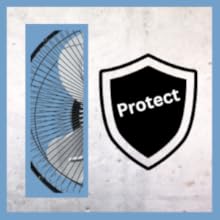 Comfort Zone floor fan has enhanced metal grille around the fan to keep users safe