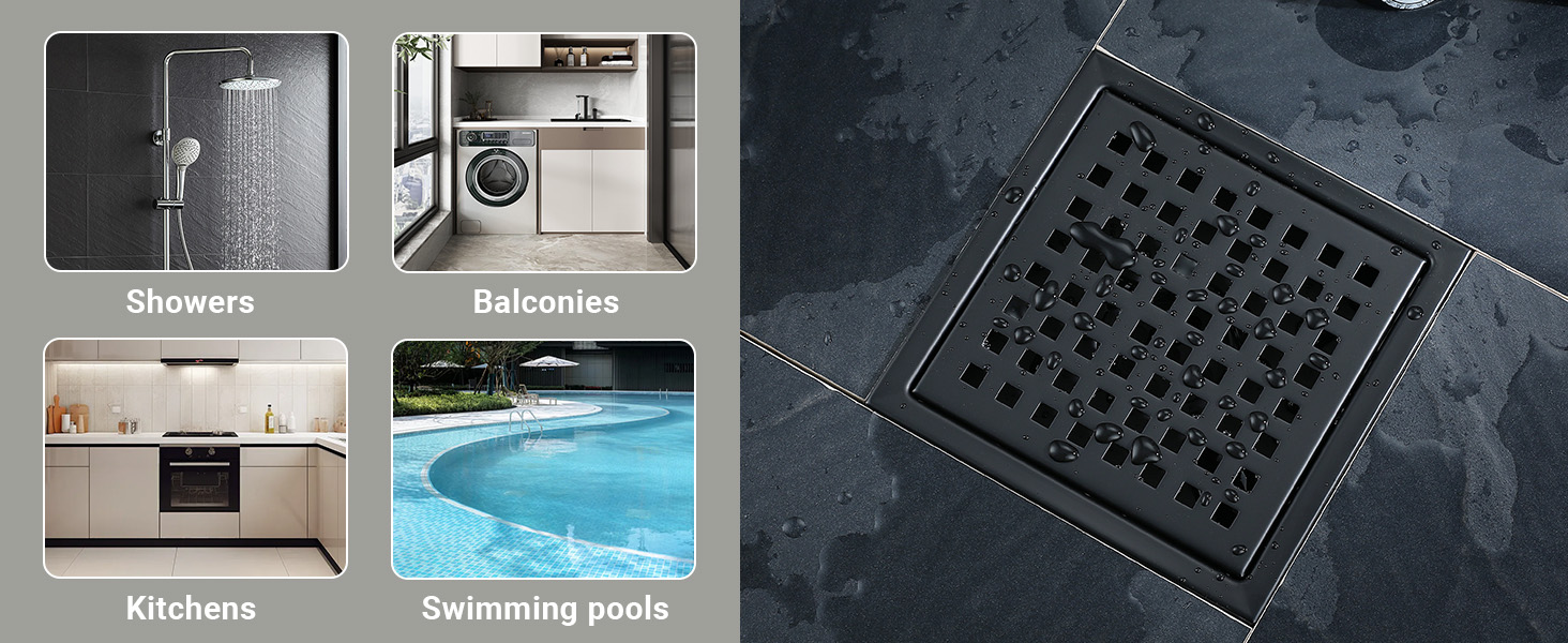 Square Shower Drain