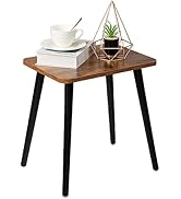 FORAOFUR Side Table, Rectangular Wooden Small End Table, Small Accent Table for Living Room, Bedr...