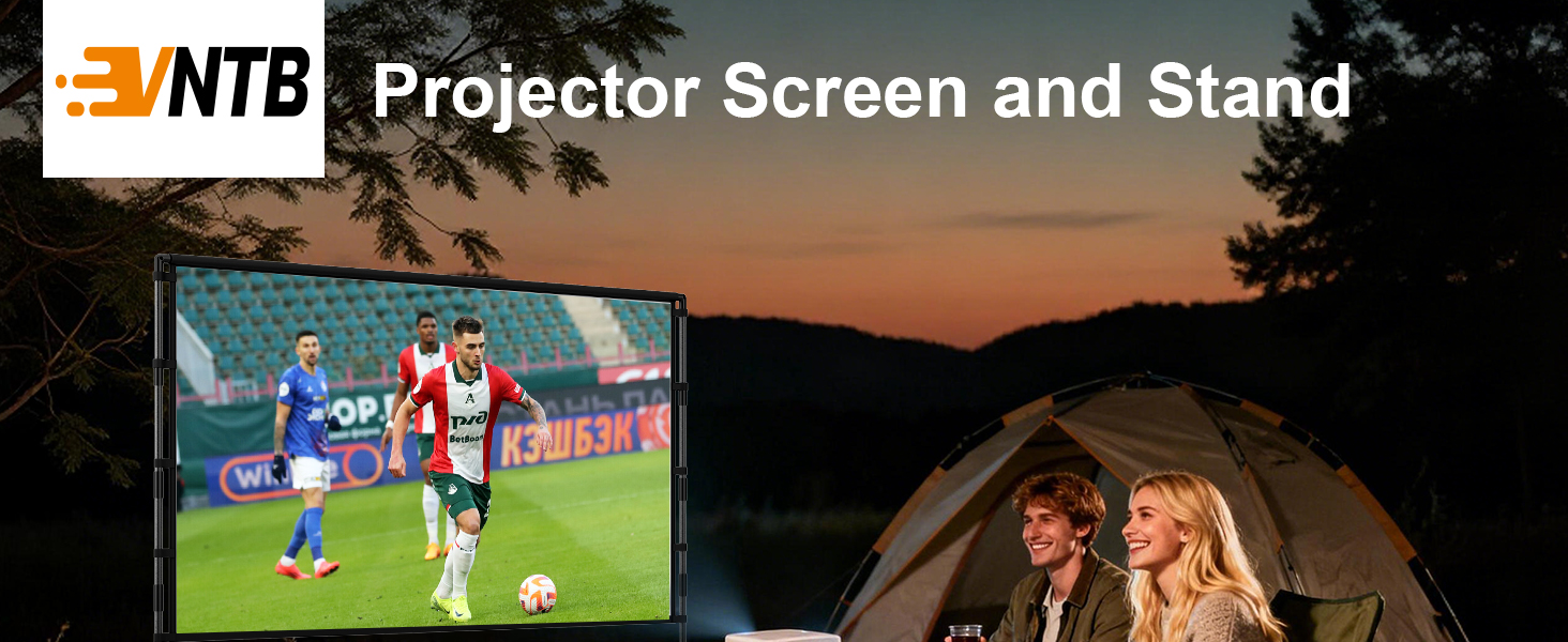VntB Projector Screen and Stand 100inch