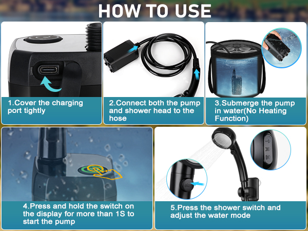 Spopal Portable Shower for Camping