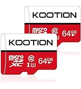 KOOTION 64GB Micro SD Card 2 Pack Ultra Micro SDXC Memory U1 Card Class 10 Micro SD Cards 64GB Hi...