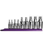 Mayhew Tools 16024 Triple Square Socket Bit Set, Chrome Plated, 9-Piece