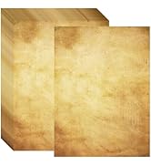 FUNCLASS Brown Printer Vintage Paper, Stationary Paper 50 Sheets, Letter Writing Stationery 210 x...