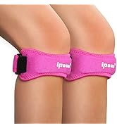 IPOW 2 Pack Knee Pain Relief &amp; Patella Stabilizer Knee Strap Brace Support for Hiking, Soccer, Ba...