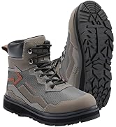BASSDASH IMMERSE Men’s Wading Boots Breathable Mesh Lightweight Anti-Slip Rubber Sole for Fly Fis...