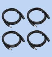 ANLINK 4 Pack 3ft 1M DC Power Extension Cable, 4PCS DC 12V Power Adapter Extension Cord 5.5mm x 2...