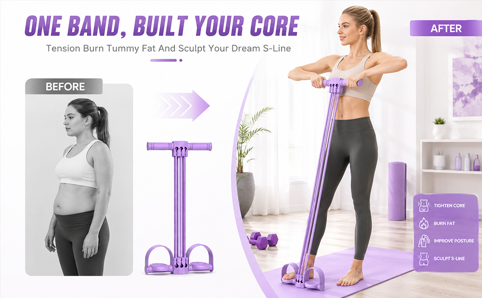 pedal resistance band with handle