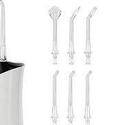 Water Dental Flosser Pick for Teeth, Portable Cordless Oral Irrigator with 4 Pressure Modes, 300M...