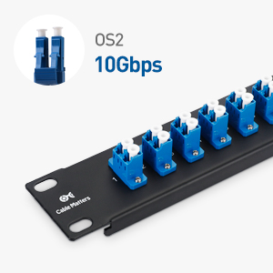  1U Fiber Patch Panel with 48 LC Connectors