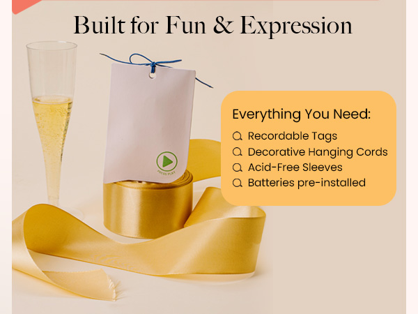 VoiceGift Customizable gift tags