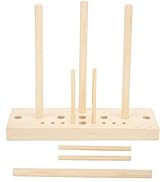 Bow Maker for Ribbon Wooden Bow Making Tool with Board Sticks Ribbon Adjustable Hand Bow Crafting...