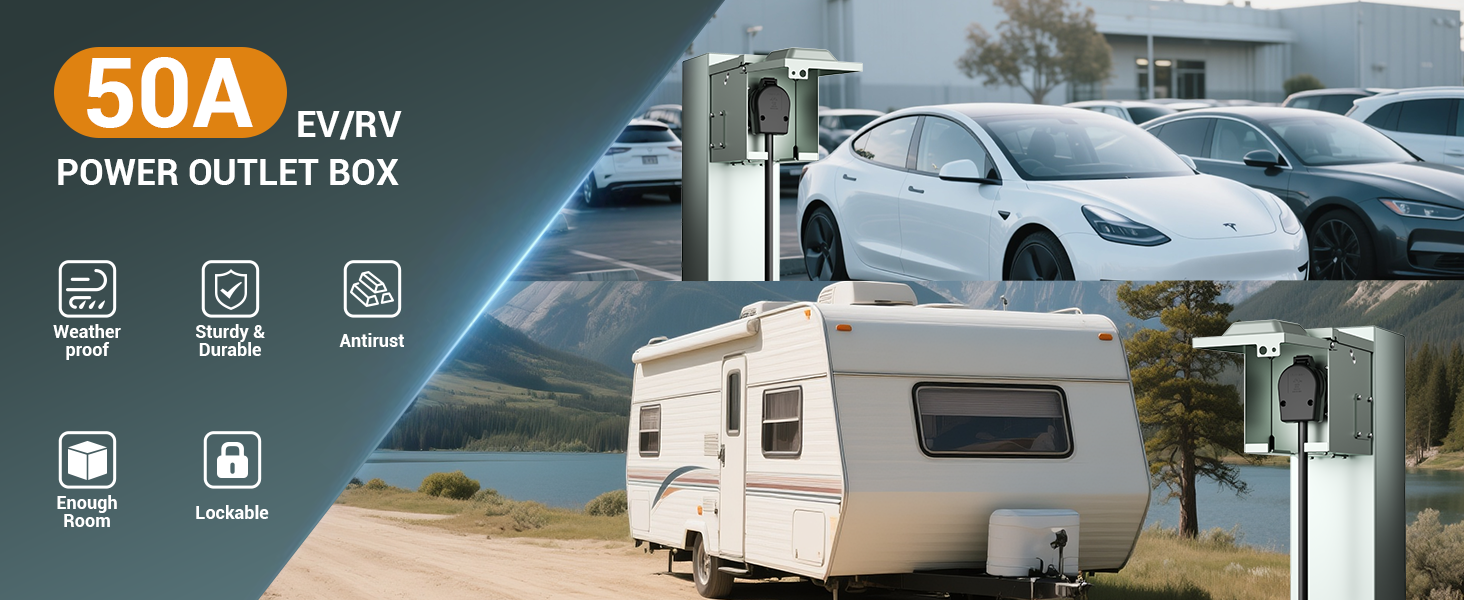 NEMA 14-50R EV Power Outlet