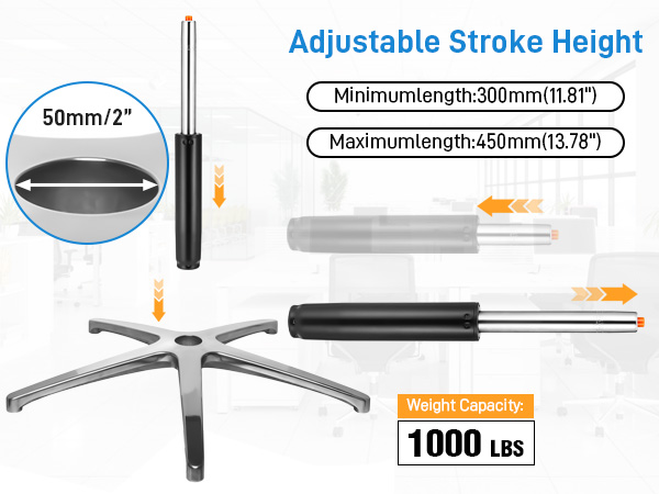 office chair gas lift cylinder replacement