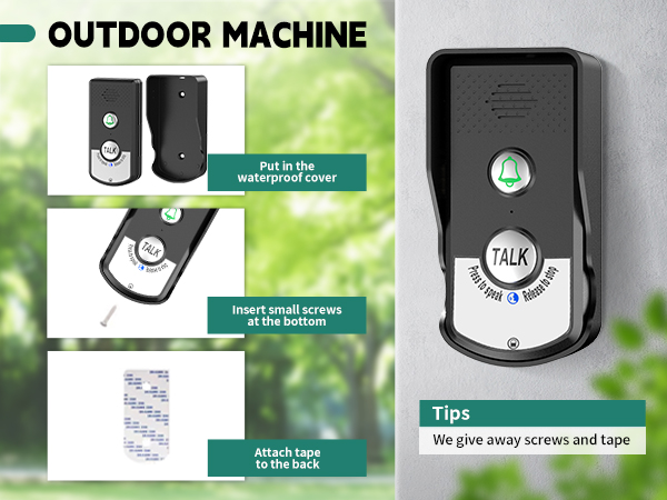 wireless doorbell installion