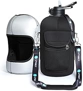 UTEBIT 1 Gallon Water Bottle with Straw, 128 OZ Sport Water Bottles with Sleeve, BPA Free Water J...