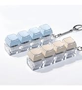 NiXianLinGo 2 PCS Clicker Keyboard Fidget Toys for Adults to Relief Stress Anxiety, Yellow &amp; Blue...