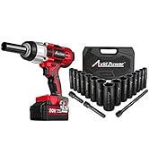 AVID POWER Cordless Impact Wrench Bundle with 18PCS Impact Sockets Set