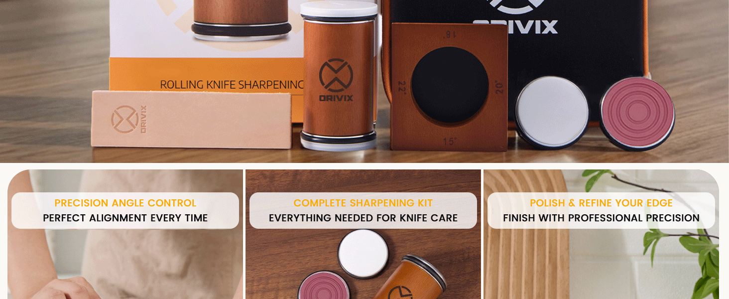 Rolling knife sharpner