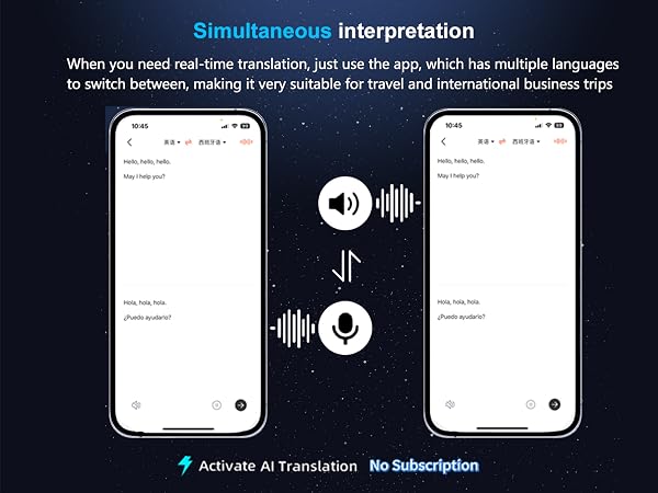 AI Translation Earbuds Real Time