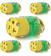 Yomiuwo 20A Heavy-Duty Female Plug Replacement – LED-Illuminated, 50,000+ Cycles, NEMA 5-20R/CUL ...