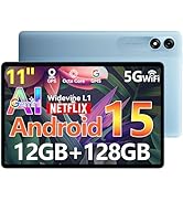 Blackview Android Tablet with Gemini Ai 2.0, Tablet 11 inch with 12GB+128GB/2TB TF, 5G WiFi Table...