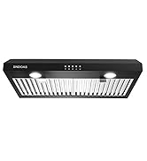 Black Under Cabinet Range Hood