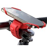 JOYROOM Bike Phone Mount, [Soft Thick Silicone Shock Absorption] Motorcycle Phone Holder Mount, U...