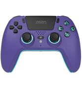 ASRVA Purple Wireless Pro Controller for PS5, Hall Effect Joystick No Drift, 2 Back Paddles, Macr...