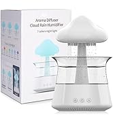 Cloud Rain Humidifiers for Bedroom &amp; Large Room - Essential Oil Diffuser with 7 Colors LED Lights...