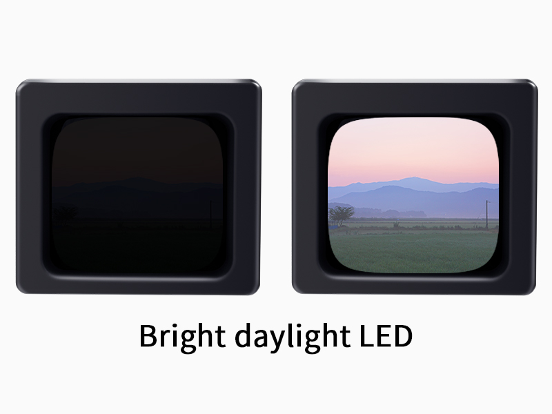 Built-in LED Light Box