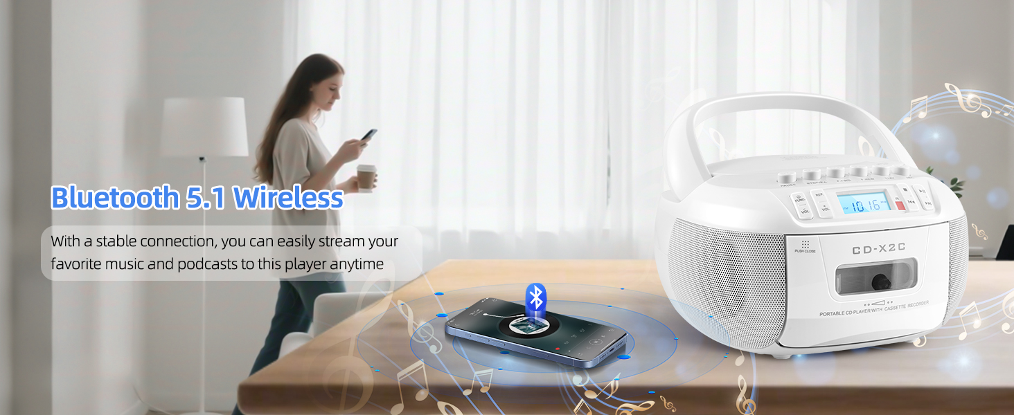 CD and Cassette Player