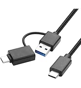 YACSEJAO USB C to USB A Cable,3.3FT USB3.0 Type A/C to USB Type C Male to Male Fast Charging & Da...