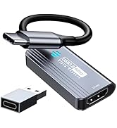 Papeaso Video Capture Card, HDMI to USB C 3.0 Capture Card, 1080P 60FPS Video Capture Device, for...
