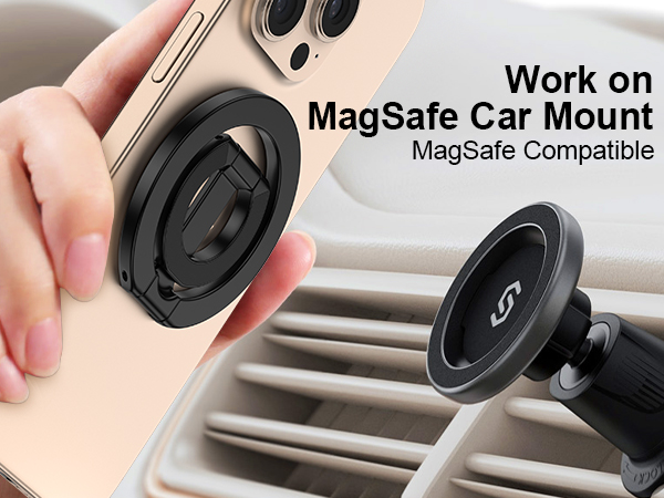 magnetic phone ring for magnet car mount