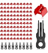 NataLink 100 Pcs RJ45 Port Lock with 10 Key, Locking RJ45 Port/Dust Blocker, RJ45 Dust Cover Cap ...